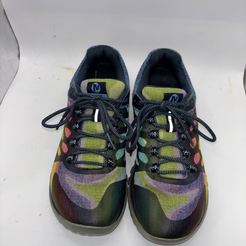 Merrell Antora 2 Rainbow Trail Running Shoes Womens 7.5 Multi Color J135430